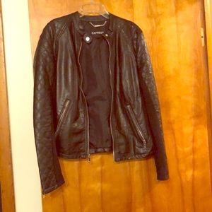 Express Faux Leather Moro Jacket